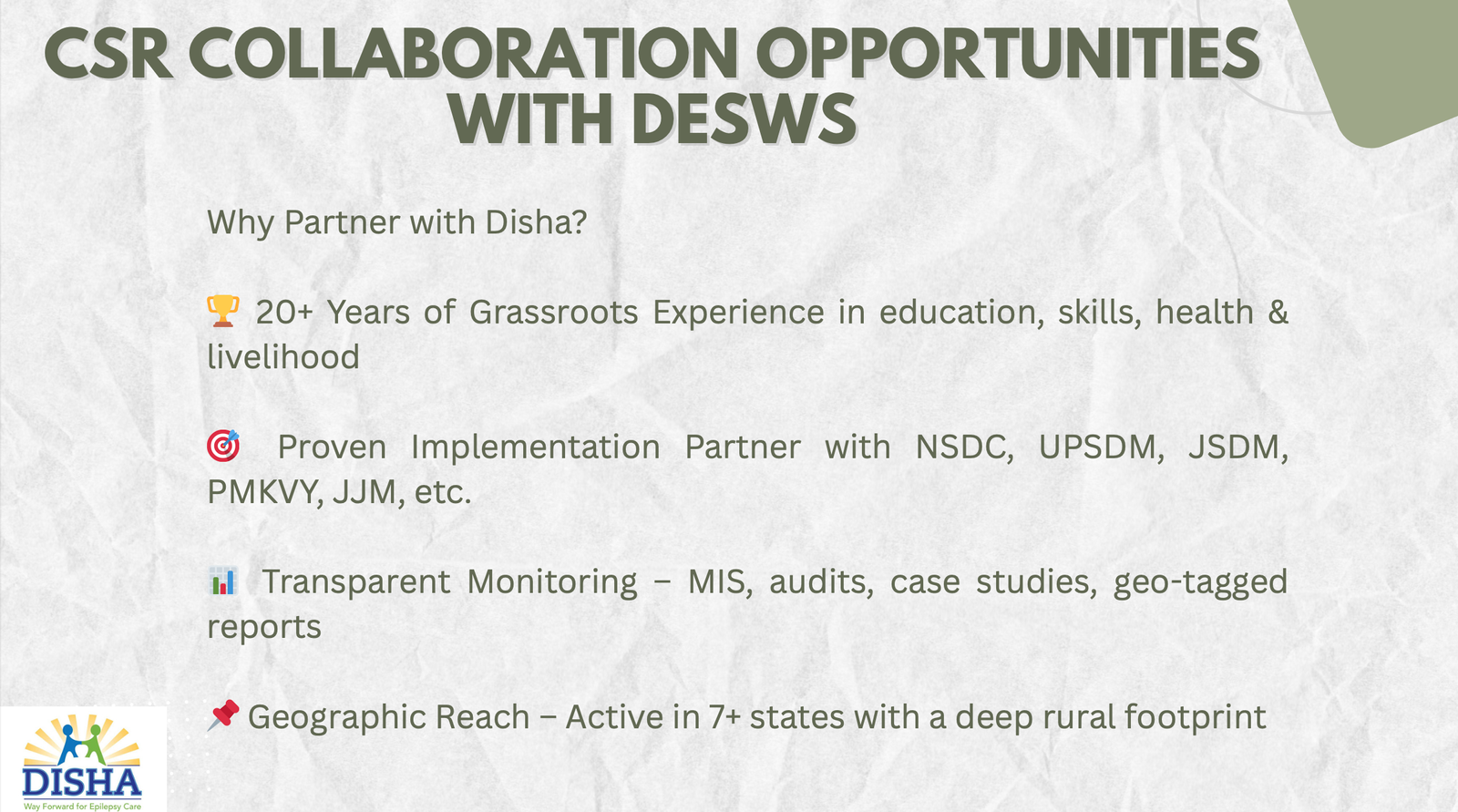 Disha Educational and Social Welfare Project 30